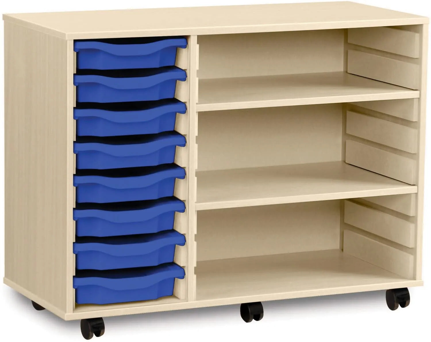 Monarch 8 Shallow Tray Unit with 2 Adjustable Shelves-Monarch 8 Shallow Tray Unit with 2 Adjustable Shelves