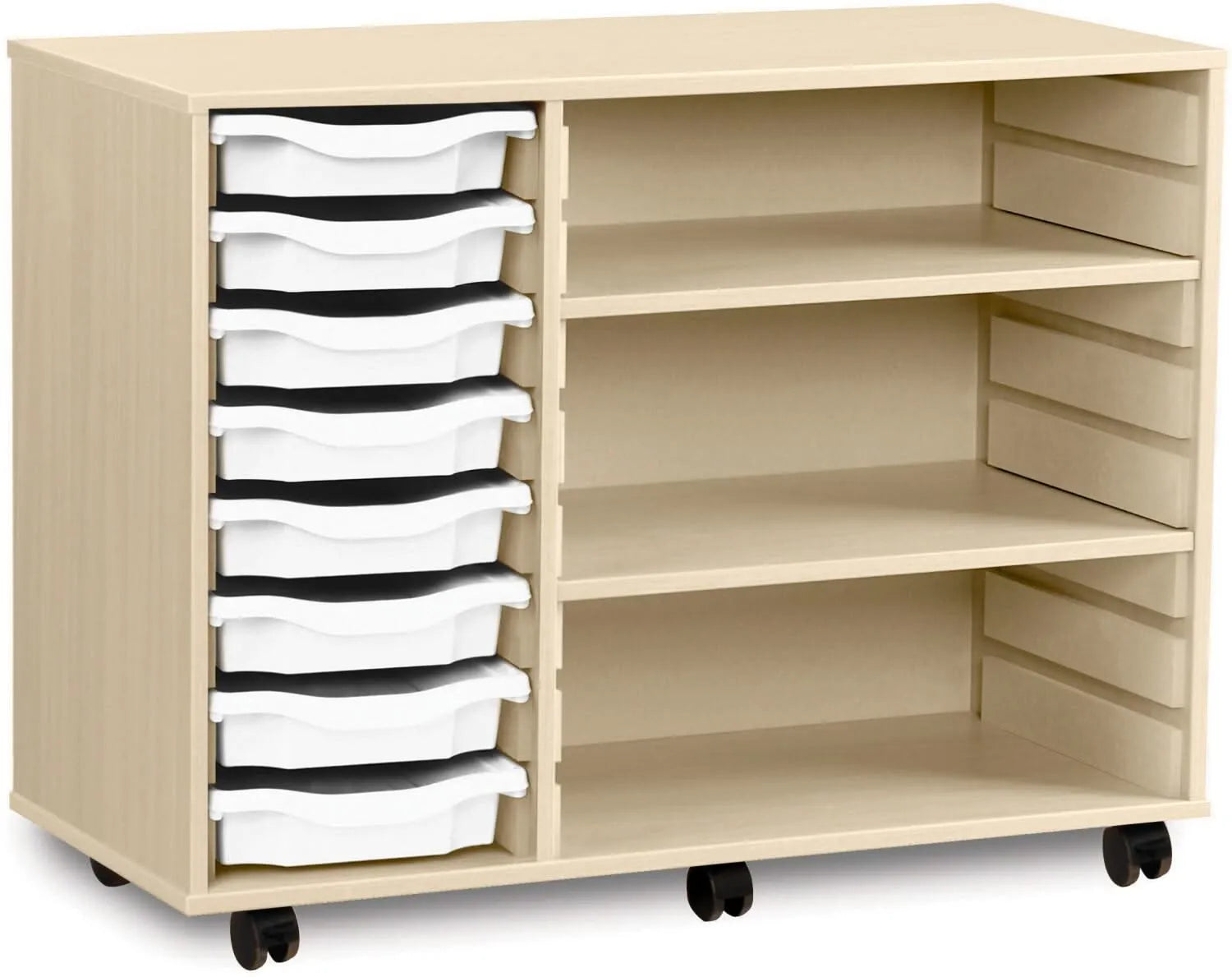 Monarch 8 Shallow Tray Unit with 2 Adjustable Shelves-Monarch 8 Shallow Tray Unit with 2 Adjustable Shelves