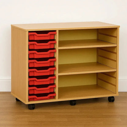 Monarch 8 Shallow Tray Unit with 2 Adjustable Shelves-Monarch 8 Shallow Tray Unit with 2 Adjustable Shelves