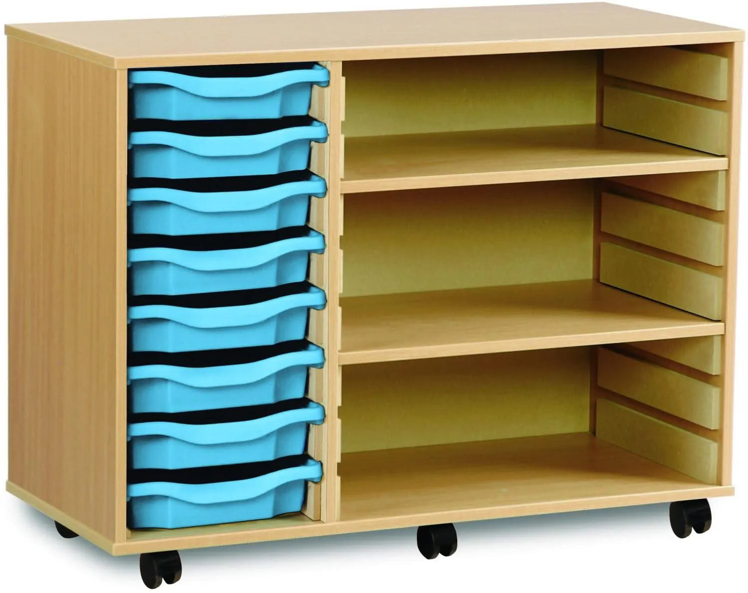 Monarch 8 Shallow Tray Unit with 2 Adjustable Shelves-Monarch 8 Shallow Tray Unit with 2 Adjustable Shelves