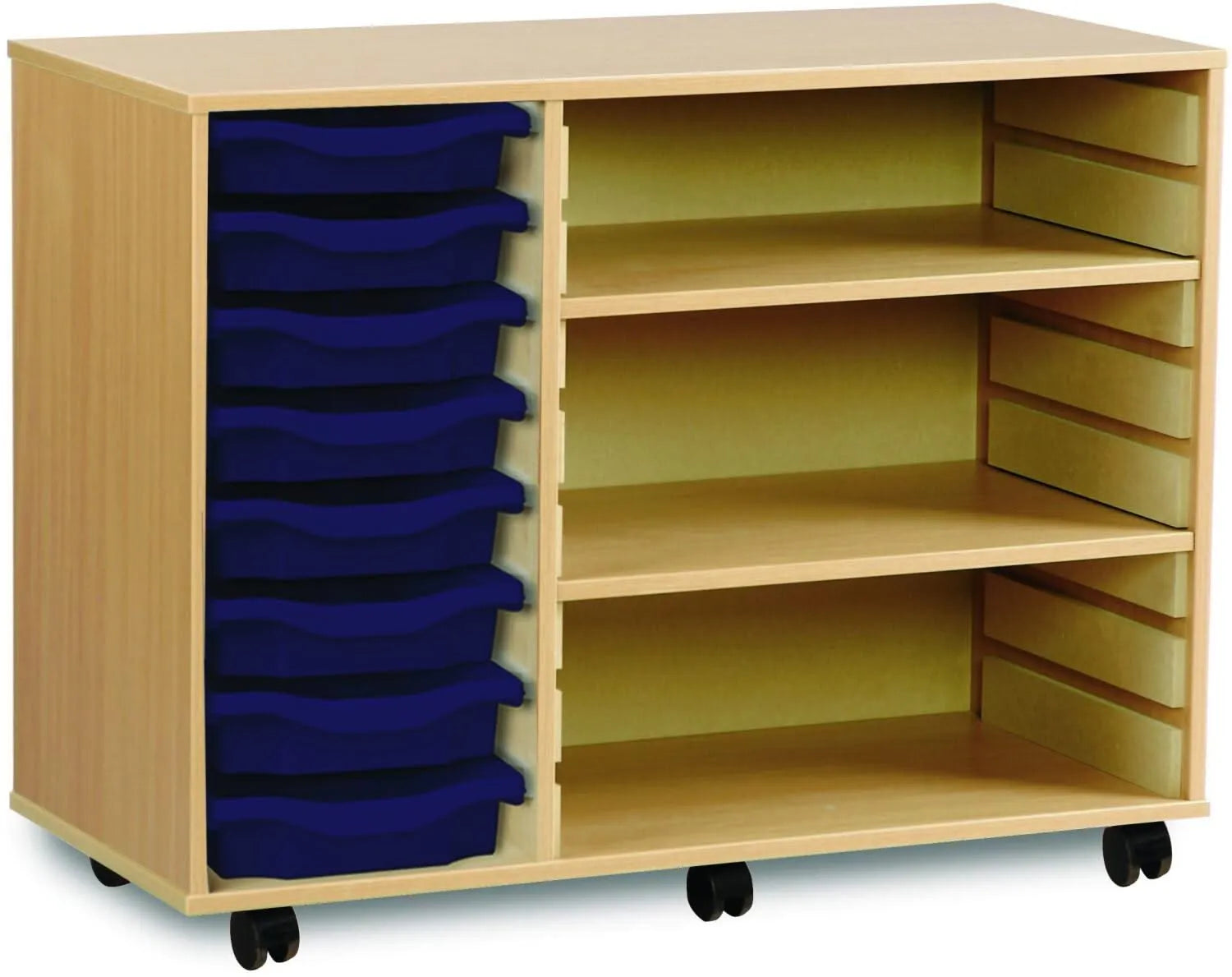 Monarch 8 Shallow Tray Unit with 2 Adjustable Shelves-Monarch 8 Shallow Tray Unit with 2 Adjustable Shelves