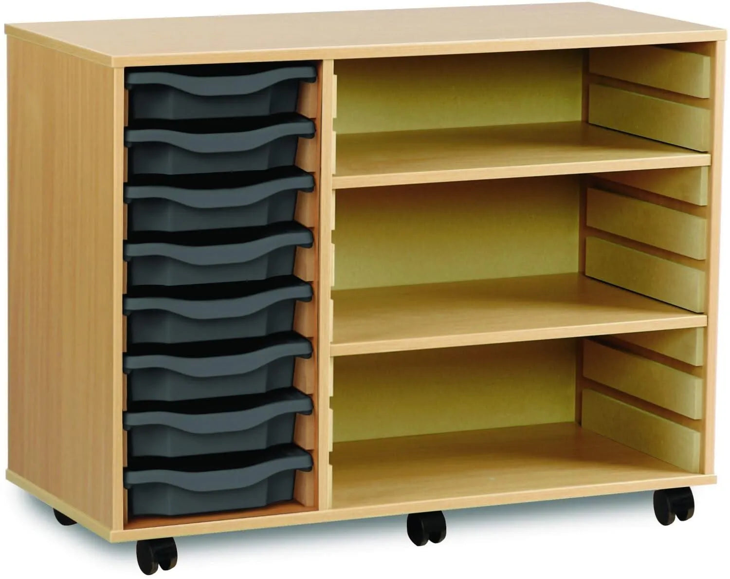 Monarch 8 Shallow Tray Unit with 2 Adjustable Shelves-Monarch 8 Shallow Tray Unit with 2 Adjustable Shelves