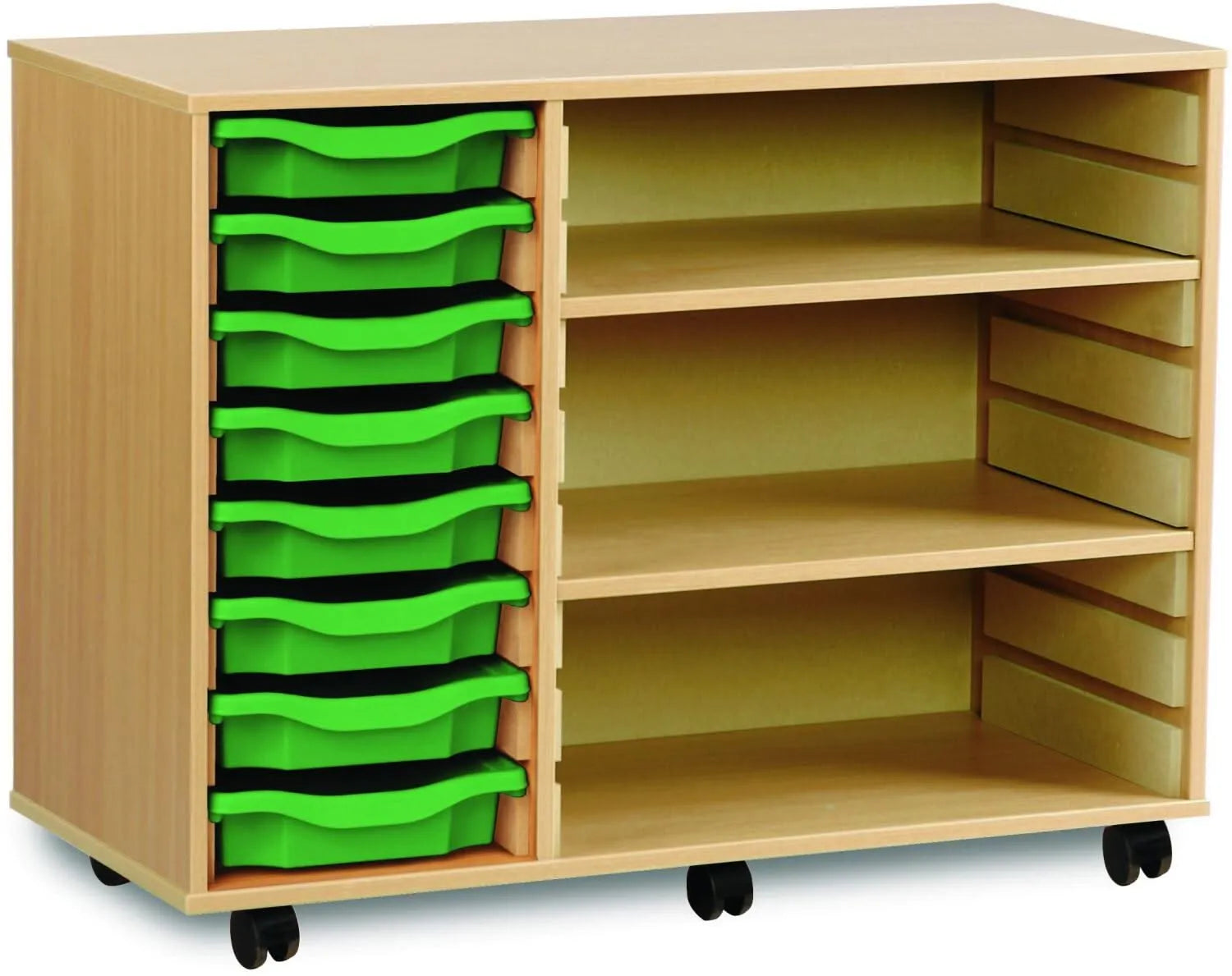 Monarch 8 Shallow Tray Unit with 2 Adjustable Shelves-Monarch 8 Shallow Tray Unit with 2 Adjustable Shelves
