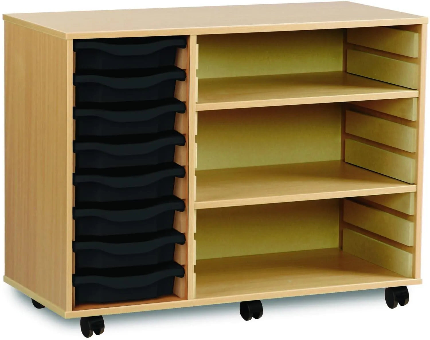 Monarch 8 Shallow Tray Unit with 2 Adjustable Shelves-Monarch 8 Shallow Tray Unit with 2 Adjustable Shelves