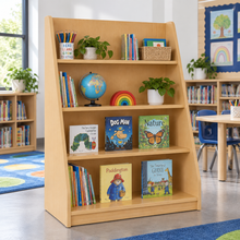 Monarch Library Unit With 4 Fixed Straight Shelves in a bright classroom library – view 1