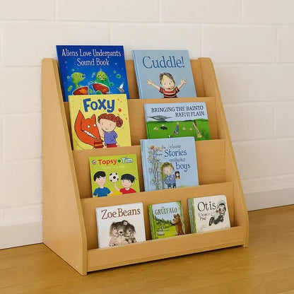 Monarch Library Unit With 4 Tiered Fixed Shelves-Monarch Library Unit With 4 Tiered Fixed Shelves
