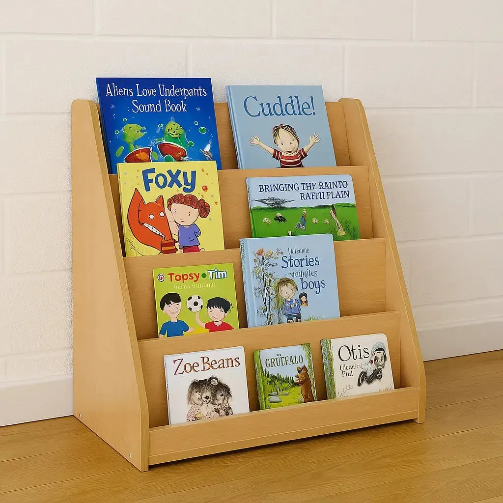 Monarch Library Unit With 4 Tiered Fixed Shelves,Library storage unit