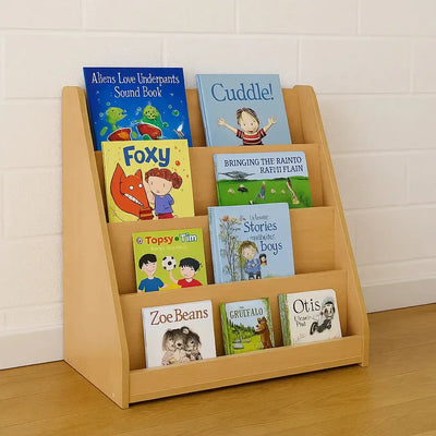 Monarch Library Unit With 4 Tiered Fixed Shelves-Monarch Library Unit With 4 Tiered Fixed Shelves