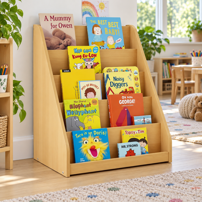 Monarch Library Unit With 5 Tiered Fixed Shelves in a bright early years classroom