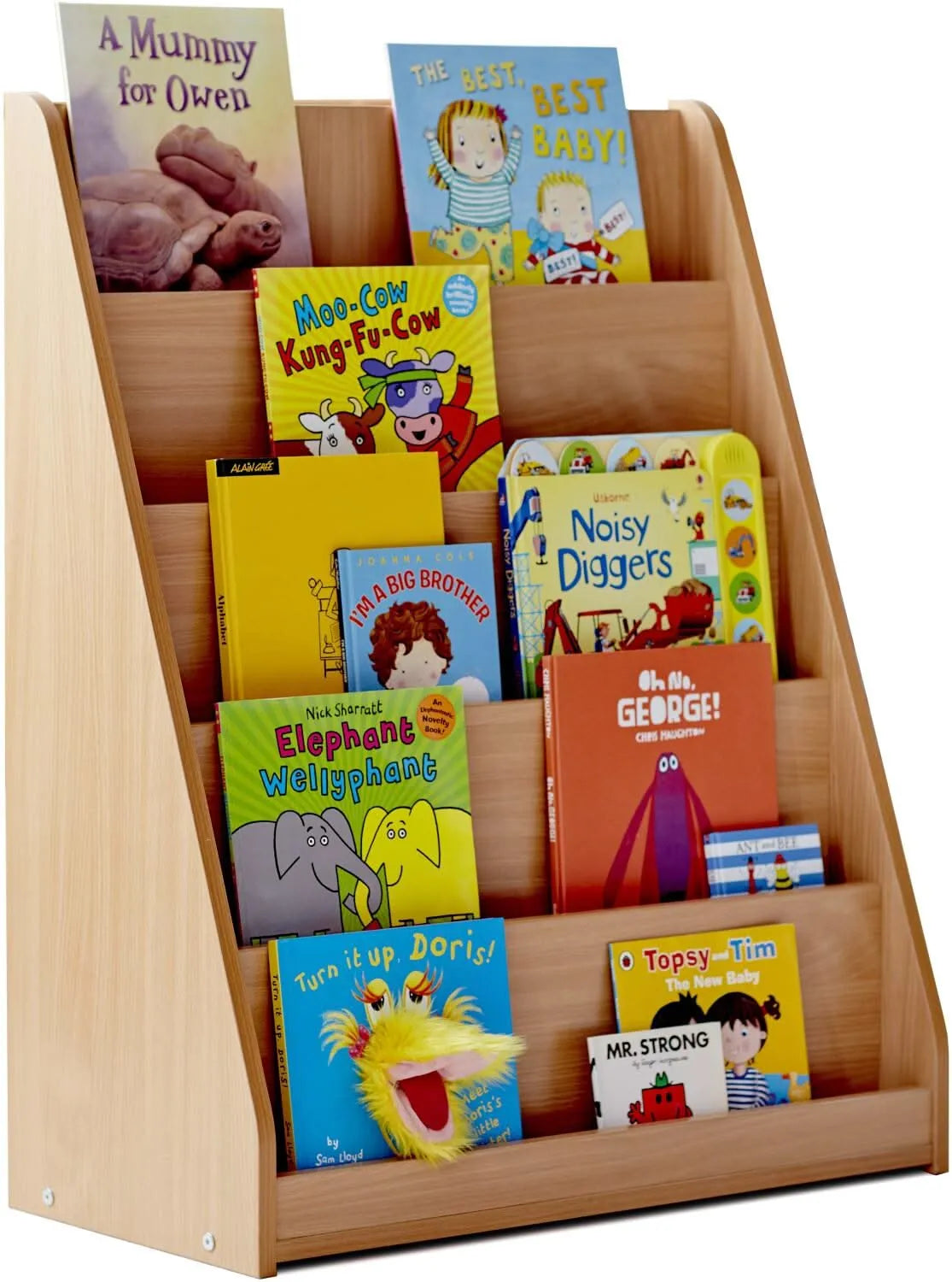 Monarch Library Unit With 5 Tiered Fixed Shelves-Monarch Library Unit With 5 Tiered Fixed Shelves
