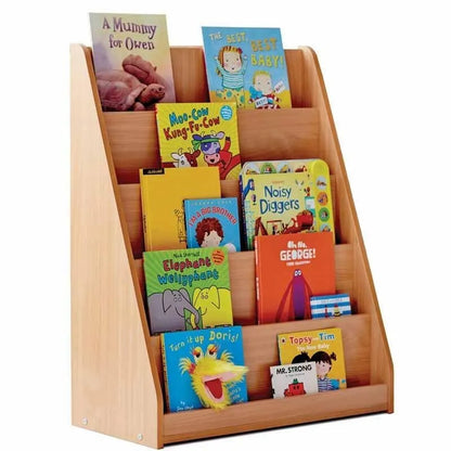 Monarch Single Sided Library Unit with 5 Tiered Shelves-Monarch Single Sided Library Unit with 5 Tiered Shelves