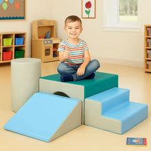 Mountain Slide & Tunnel Soft Play Set-Mountain Slide & Tunnel Soft Play Set