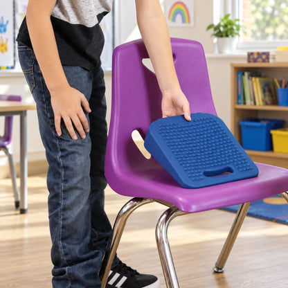 Move and Sit junior blue seat wedge in natural learning setting, view 7