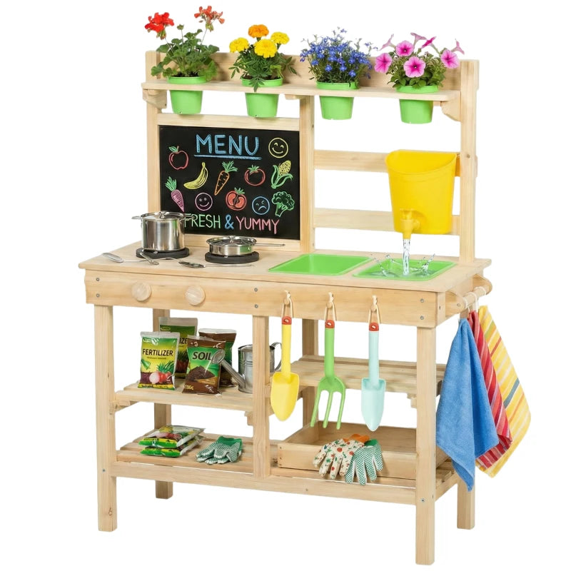 Mud Kitchen Natural-Mud Kitchen Natural