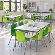 MX70 Stacking Chair Set of 20 in a bright UK classroom – lifestyle image 3