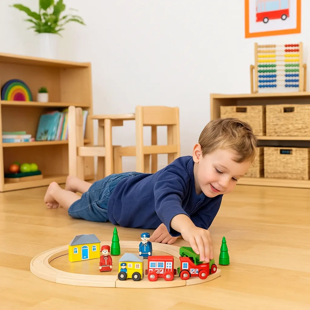 My First Train Set,Bigjigs Wooden Train Set,Wooden train set,childrens ...