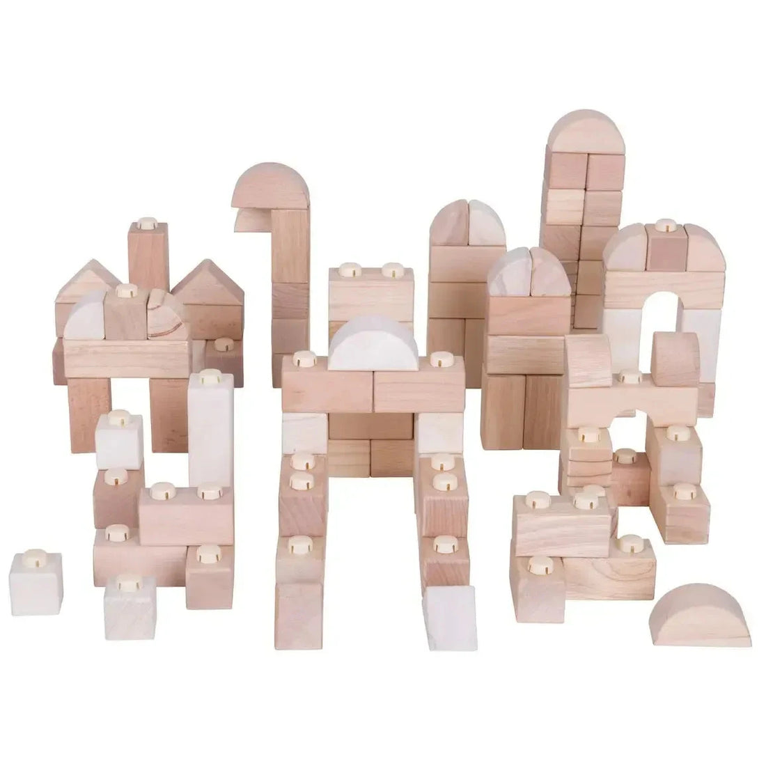Natural Click Blocks (100 Pieces)-Natural Click Blocks (100 Pieces)