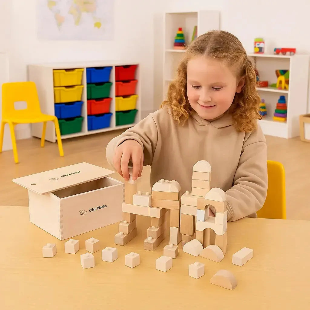 Natural Click Blocks (100 Pieces),Click blocks,Bigjigs click blocks ...