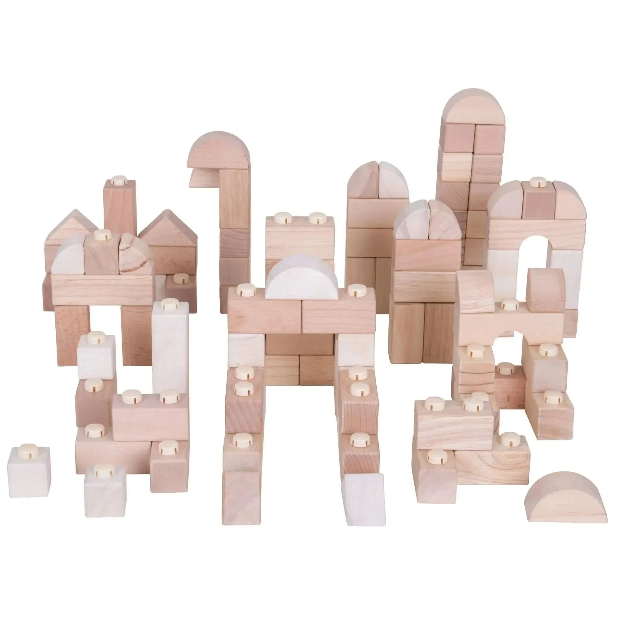 Natural Click Blocks (100 Pieces)-Natural Click Blocks (100 Pieces)