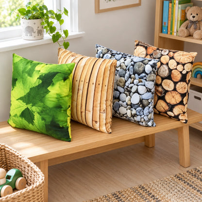 Natural Cushion Set Of 4, natural play and home photograph 3