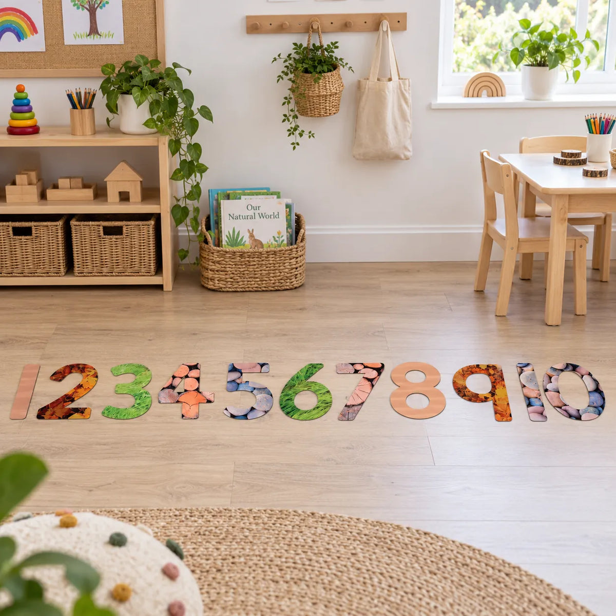 Natural Numbers in an early years classroom setting 5 of 8 — without children