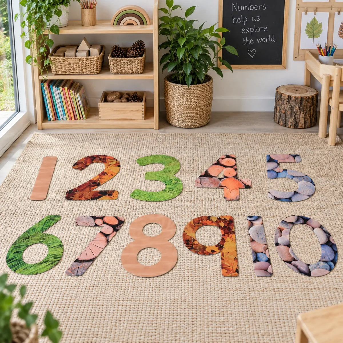 Natural Numbers in an early years classroom setting 6 of 8 — without children
