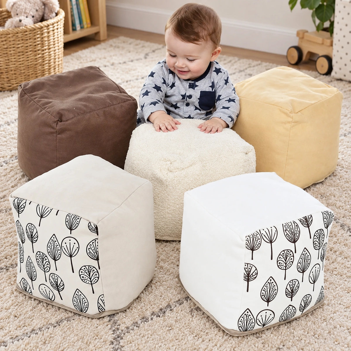 Natural Sensory Cubes 5 Pack, natural sensory play photograph 2