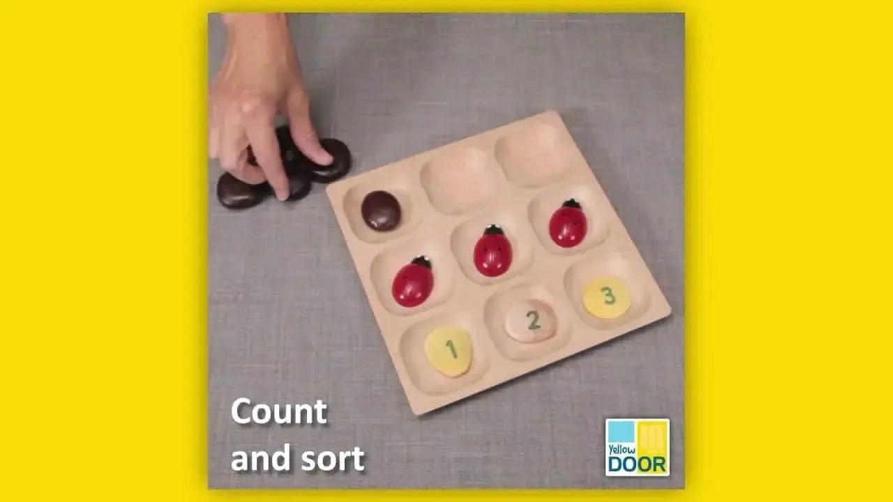 Natural Wood Sorting Tray-Natural Wood Sorting Tray