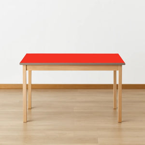 Natural Wooden Rectangular Classroom Table-Natural Wooden Rectangular Classroom Table