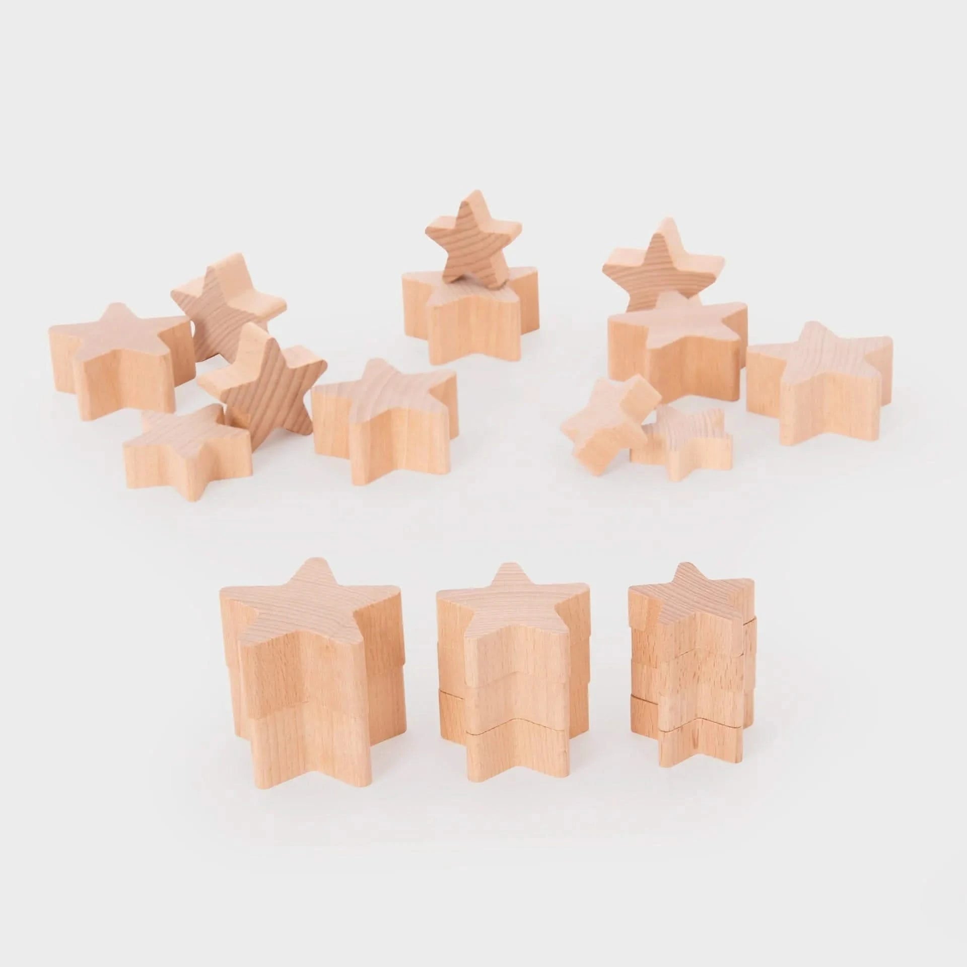 Natural Wooden Stars-Natural Wooden Stars