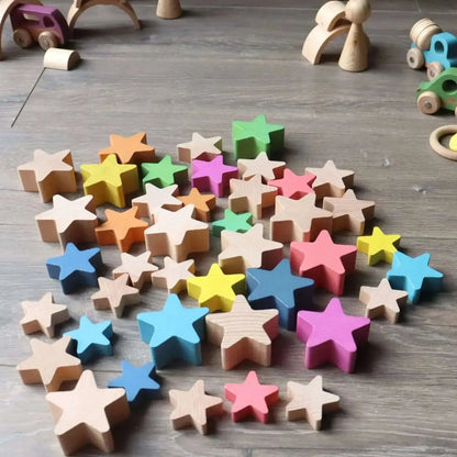 Natural Wooden Stars-Natural Wooden Stars