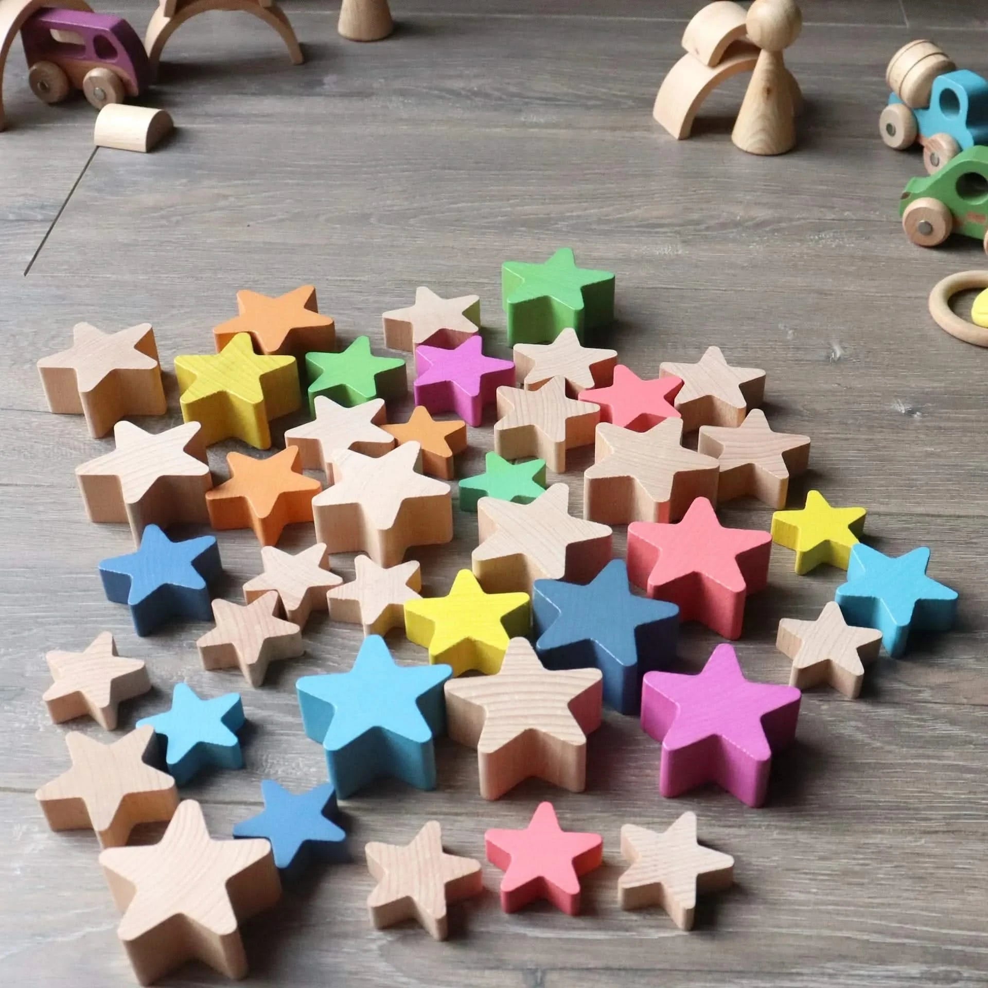 Natural Wooden Stars-Natural Wooden Stars