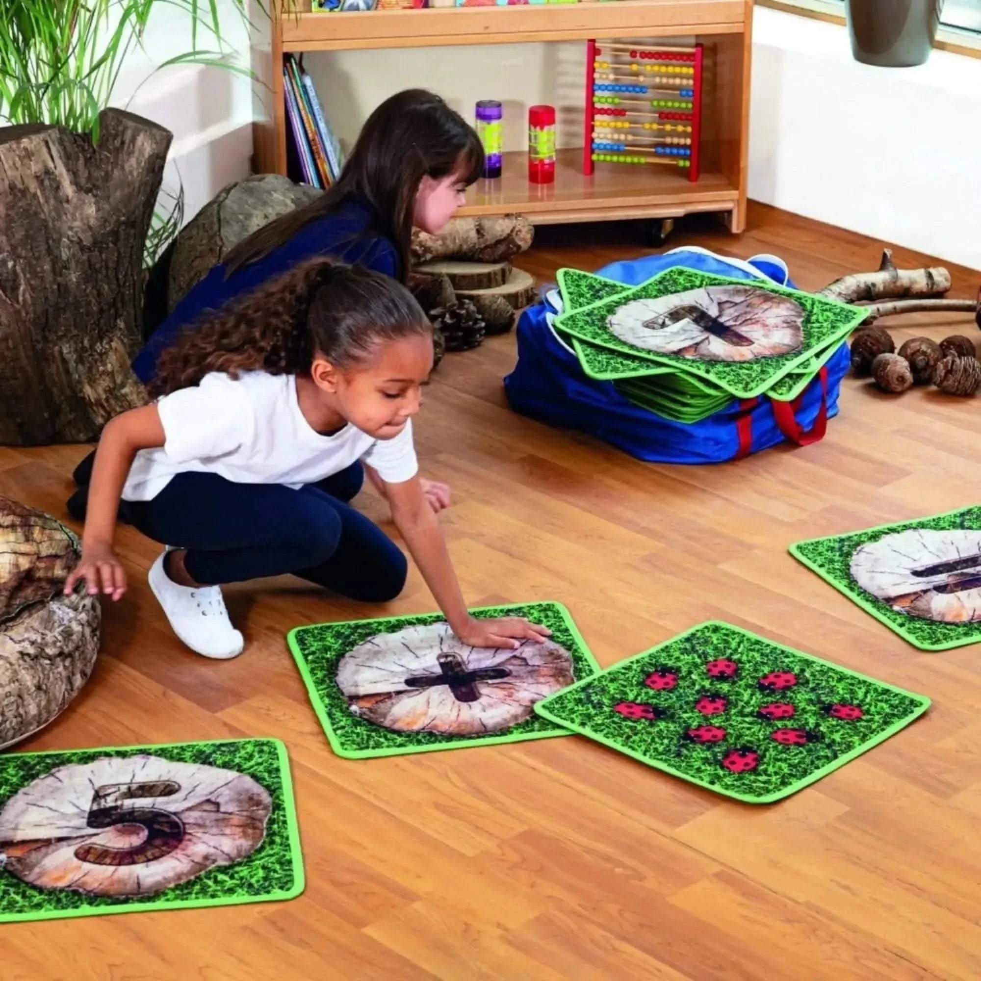 Natural World Counting Indoor Outdoor Mini Placement Carpets With Holdall-Natural World Counting Indoor Outdoor Mini Placement Carpets With Holdall