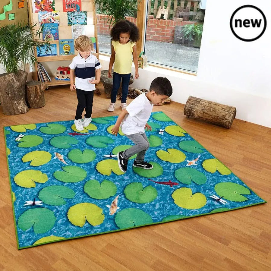 Natural World Grass and Lily Pads Carpet-Natural World Grass and Lily Pads Carpet