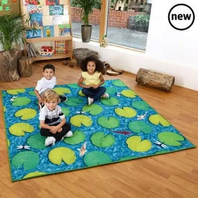 Natural World Grass and Lily Pads Carpet-Natural World Grass and Lily Pads Carpet