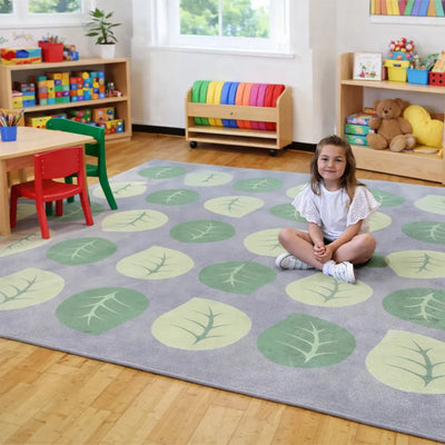 Natural World Leaf Placement Carpet-Natural World Leaf Placement Carpet