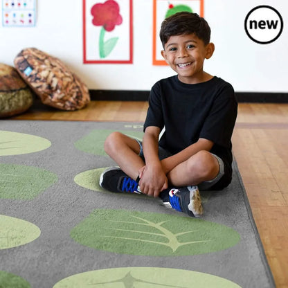 Natural World Leaf Placement Carpet-Natural World Leaf Placement Carpet