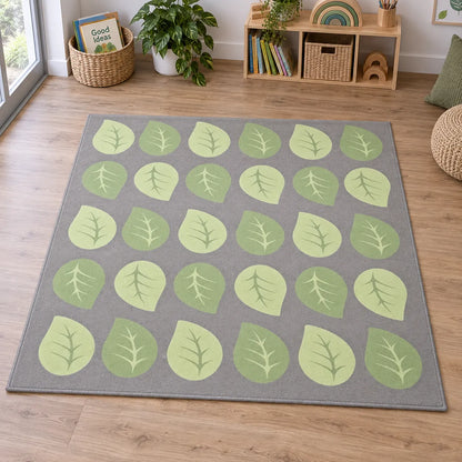 Natural World Leaf Placement Carpet in an early years classroom setting 7 of 8 — without children