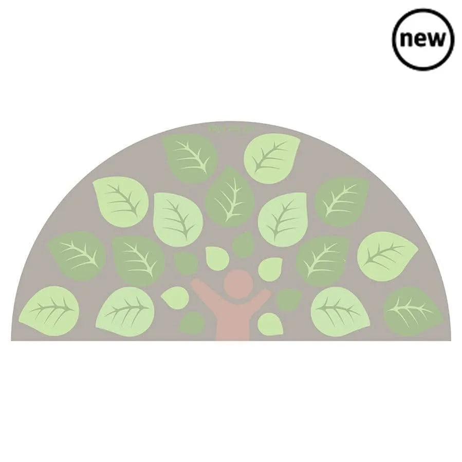 Natural World Semi Circle Placement Carpet-Natural World Semi Circle Placement Carpet