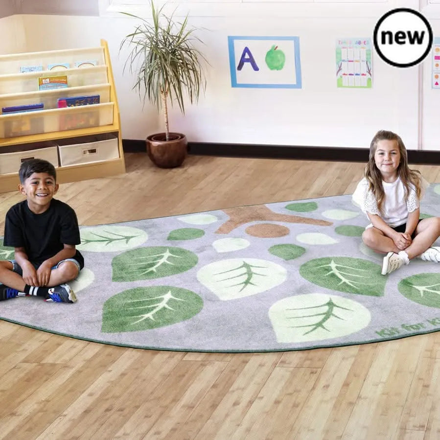 Natural World Semi Circle Placement Carpet-Natural World Semi Circle Placement Carpet