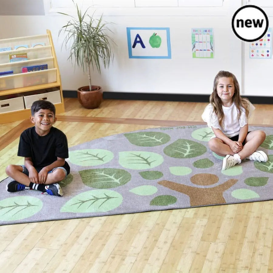 Natural World Semi Circle Placement Carpet-Natural World Semi Circle Placement Carpet