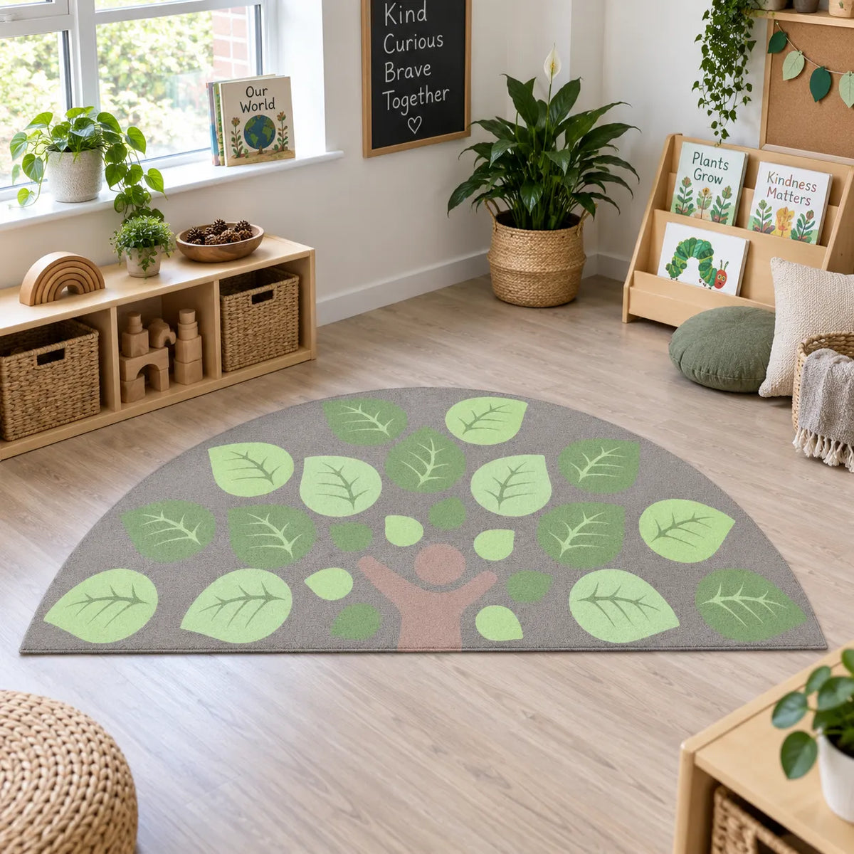 Natural World Semi Circle Placement Carpet — lifestyle 7 of 8, shown without children