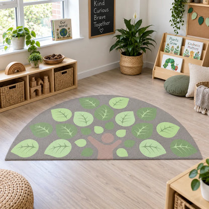 Natural World Semi Circle Placement Carpet — lifestyle 7 of 8, shown without children