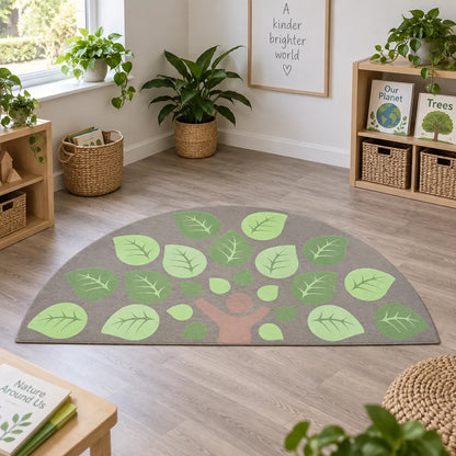 Natural World Semi Circle Placement Carpet — lifestyle 8 of 8, shown without children