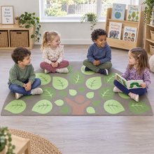 Natural World Semi Circle Placement Carpet — lifestyle 1 of 8, shown in use with children