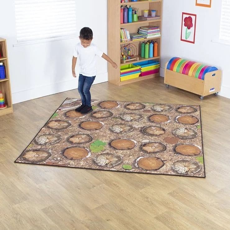 Natural World Woodland and Minibeasts Double Sided Carpet, An innovative woodland range with realistic designs to fire curiosity and imagination and bring the outdoors in to the classroom environment. The Woodland Double Sided Classroom Carpet brings the beauty of the outdoors inside,making this a delightful addition to any classroom or early years setting. Superb value is also at the heart of the Woodland Double Sided Classroom Carpet as its double sided so you have twice as much decorative joy at the hear