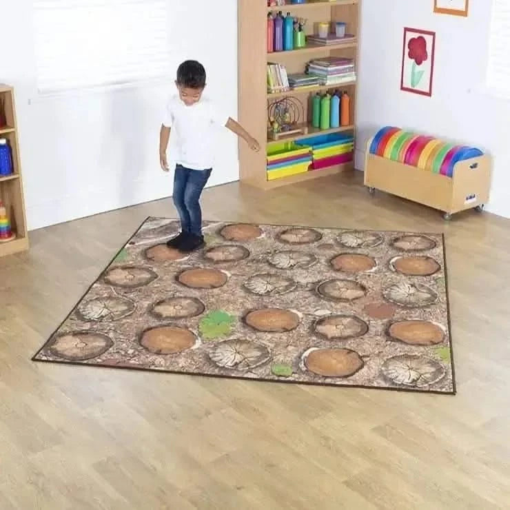 Natural World Woodland and Minibeasts Double Sided Carpet-Natural World Woodland and Minibeasts Double Sided Carpet