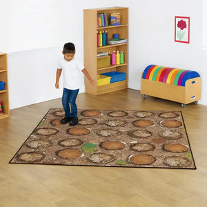 Natural World Woodland and Minibeasts Double Sided Carpet-Natural World Woodland and Minibeasts Double Sided Carpet