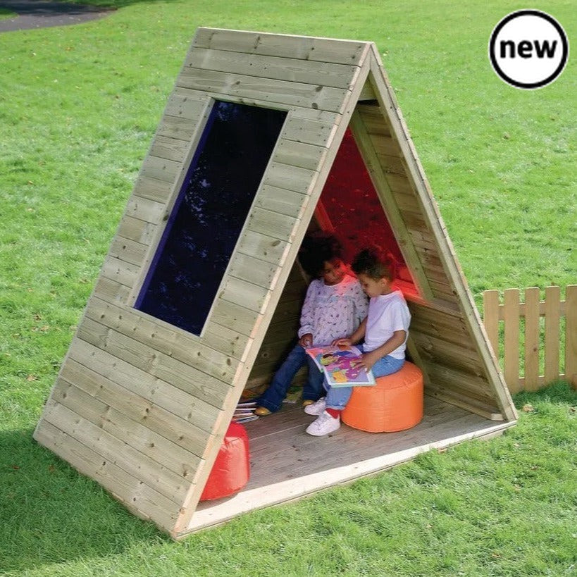 Nature Outdoor Coloured Tepee, The Nature Outdoor Coloured Tepee is a large triangular structure with sensory tones created from coloured lexan panels.The Nature Outdoor Coloured Tepee provides a calming retreat ideal for role play activities, as a cosy reading den or let the children decide how they use the space.Large enough to fit several children in at once, great for them to sit and chat with friends. Comes with a 3 year guarantee against product failure, subject to reasonable care and maintenance. Mak