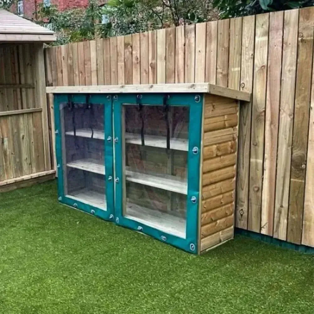 Nature Outdoor Double Storage Unit.Outdoor Team Building Table,Nature ...
